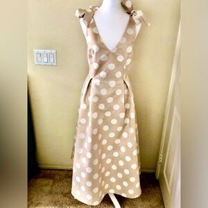 Adorable Backless w/Tie Up Polka Dot Dress